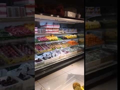 PVC Curtain Supermarket Open Display Cooler Dixell Thermostat