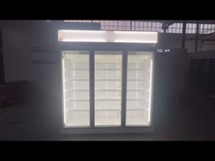 3 Refrigerador comercial de porta de vidro com motores de ventilador EBM para baixo consumo de energia