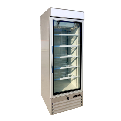 Obstrua no refrigerador de vidro ereto da porta com o líquido refrigerante R290 para bebidas