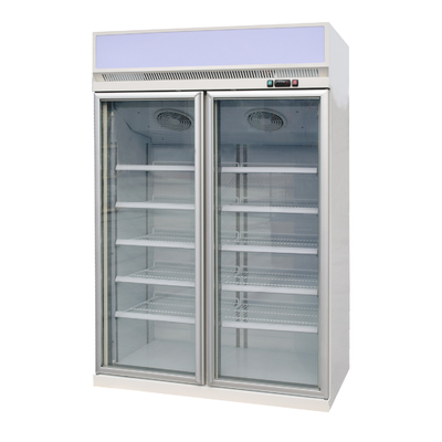 Refrigerador de vidro da cerveja da porta R290 com as prateleiras ajustáveis do fio 5PCS