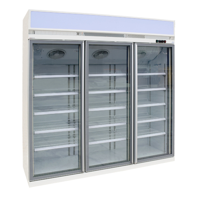 Refrigerador de vidro R290 da exposição da porta do motor de fã de Ebm para bebidas