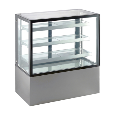 Vitrina refrigerada da padaria com o evaporador de cobre do condensador da tubulação