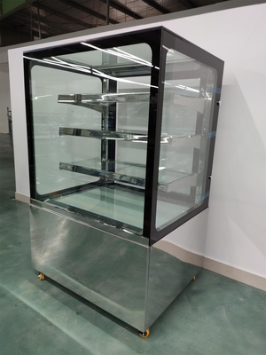 Especialista das técnicas mercantís feito sob encomenda da exposição da pastelaria com o 3PCS acima das prateleiras de vidro