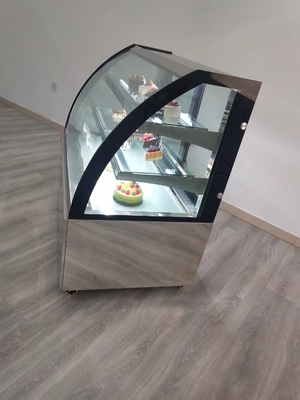 Refrigerador comercial da exposição da pastelaria R290 com o termostato de Dixell Digital