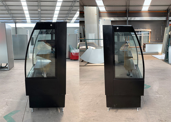 Front Vegetable Display Chiller With aberto comercial obstrui no compressor