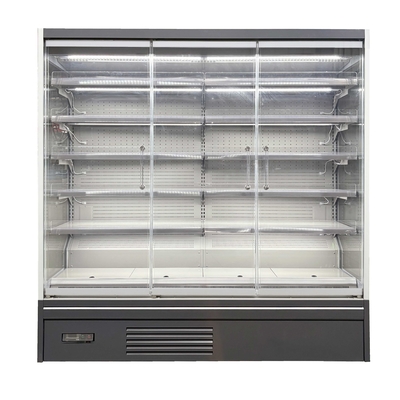 R290 Refrigeradores abertos para lojas com prateleiras de plexiglás