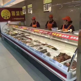 2,0 do supermercado fino da exposição do refrigerador do supermercado fino de refrigeração medidores de fã do equipamento que refrigera o volume da exposição 580L
