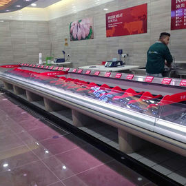Abra o refrigerador da exposição do supermercado fino do refrigerador da carne fresca para o supermercado 1250 * 1160 * 1000mm