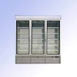 da bebida de vidro ereta do congelador da porta de 220V 50H volume de vidro da exposição do refrigerador 1380L da exposição