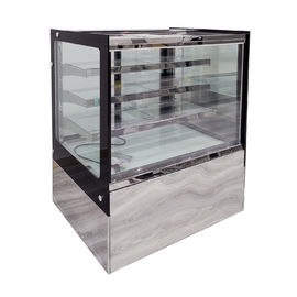 Caixa refrigerada baixa de aço inoxidável do queque da exposição da padaria
