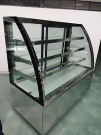 A vitrina refrigerada 410l da padaria do vidro de deslizamento indica o volume 220v/50h