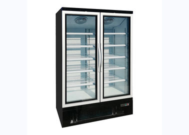 Termostato de vidro ereto ventilado de Digitas do congelador da porta com refrigerar de ar