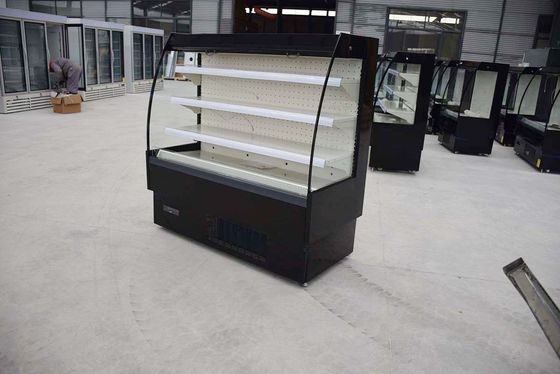 Bandeja aberta varejo da água do evaporador de Front Display Fridge With Auto