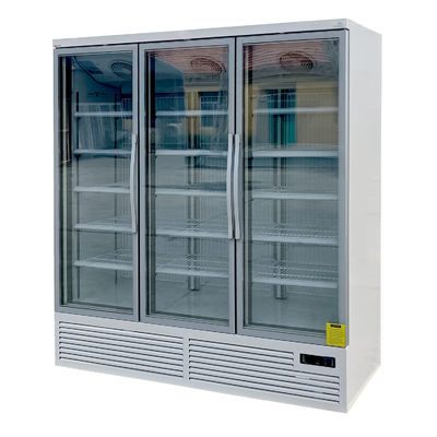 Congelador de vidro ereto da porta do termostato de Digitas para o alimento congelado