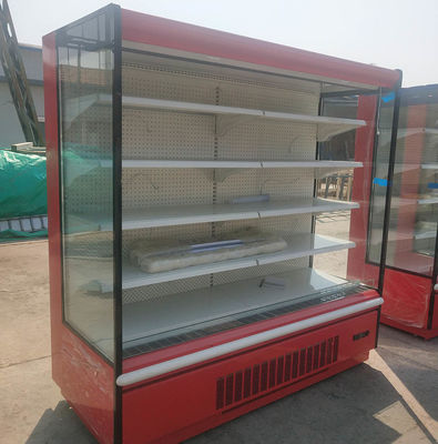 O automóvel degela o supermercado ereto do refrigerador da parede do ar livre de 2 medidores