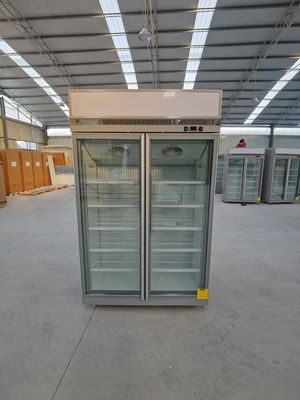 Congelador de vidro ereto da porta da loja R404a com compressor de SECOP