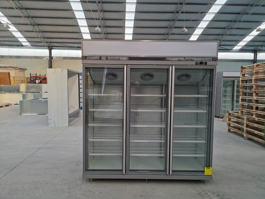 Degelo comercial ereto do automóvel do congelador da porta do líquido refrigerante R290 R404a 3