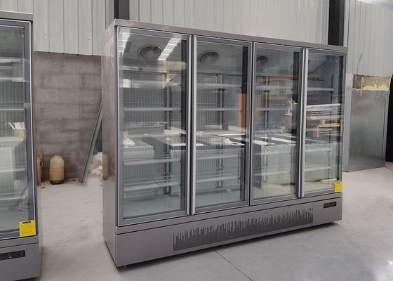 Refrigerador de vidro ereto comercial da porta 1700L com compressor de SECOP