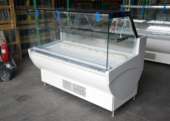Auto porta de vidro de Showcase Refrigerator With Up-Down do carniceiro da evaporação da água