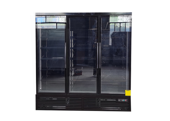 Congelador ereto da porta da bebida do supermercado com sistema de refrigeração independente