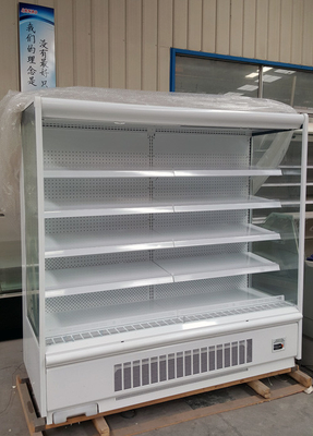Refrigerador aberto da exposição com a auto bandeja da água da evaporação