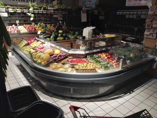 Garra mais fresca da mostra do supermercado fino de Sincool R404a e para ir solução