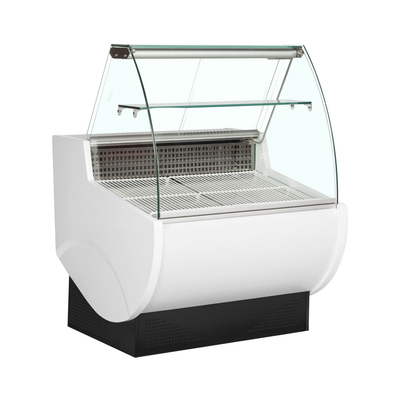 O saque R404a comercial do auto refrigerou a mostra com iluminação do diodo emissor de luz