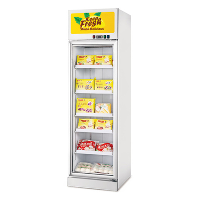 Refrigerador de vidro da porta do retalho da bebida com arquivar profundo