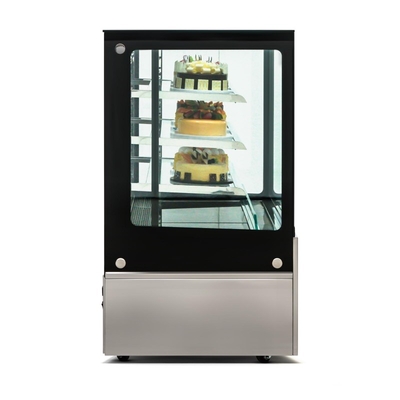 Refrigerador da exposição da padaria da bancada com sistema de refrigeração ventilado
