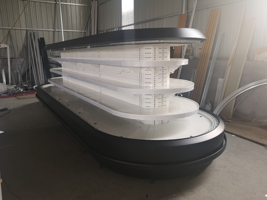 Refrigerador oval do especialista das técnicas mercantís da ilha com o controlador de temperatura de Digitas