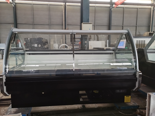 O supermercado fino do saque do auto indica o refrigerador pulveriza aço revestido com o motor de fã de EBM