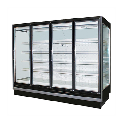 Multideck de poupança de energia refrigerou a mostra para o supermercado com 5 camadas arquivar ajustável para produtos láteos