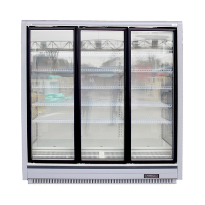 Multideck de poupança de energia refrigerou a mostra para o supermercado com 5 camadas do fio ajustável que arquiva para alimentos congelados