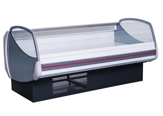 O supermercado horizontal de Display Fridge For do carniceiro cozinhou a exposição dos alimentos
