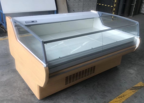 Carniceiro horizontal Refrigerated Display Fridge para hamburgueres da carne de porco