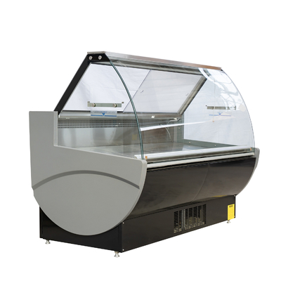 Fã que refrigera o refrigerador da carne fresca com vidro transparente Endpanels