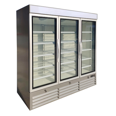 Auto Frost levanta-se a porta de vidro Front Chiller Creating Visual Impact