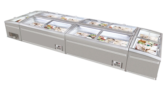 Congelador comercial refrigerando estático da caixa para alimentos congelados
